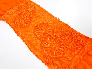 正絹　絞り　帯揚げ